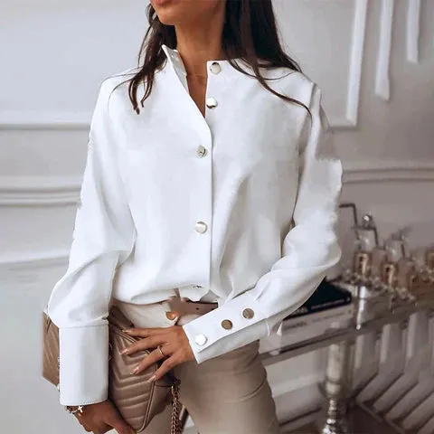 Weronika Blouse | Long Sleeve Knot Blouse