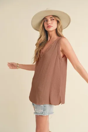 Wide Strap Cotton Tank