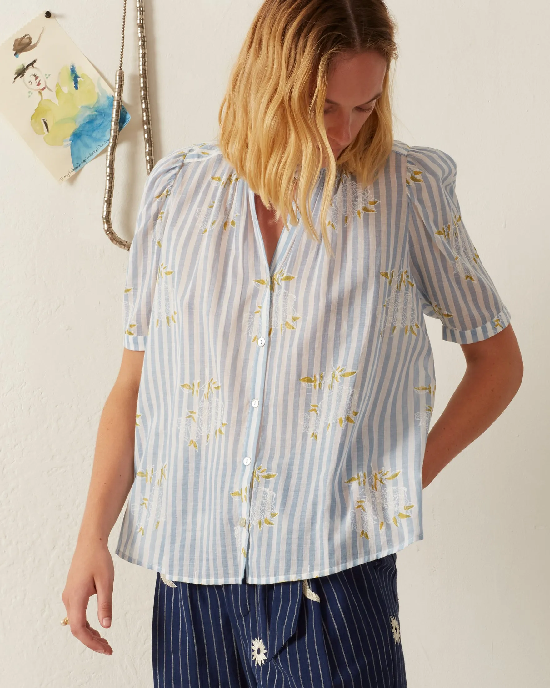 Winnie Magnolia Stripe Shirt