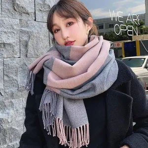 Winter Scarf Women Scarves Fashion Casual Scarfs Cashmere Ladies Shawls and Wraps