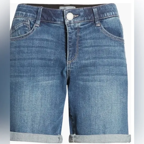 WIT &amp; WISDOM L8227YJC AB SOLUTION DENIM SHORTS 9” NEW
