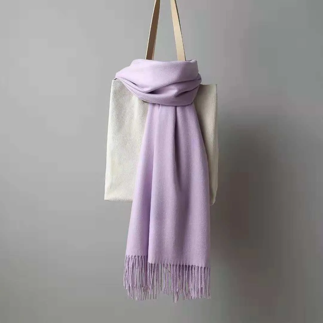 Women Scarf  Winter  Shawls and Wraps Lady Long Solid Hijab Stoles Cashmere Pashmina Head Scarves