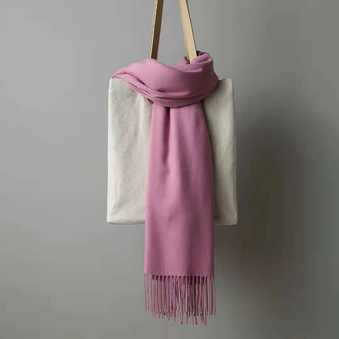 Women Scarf  Winter  Shawls and Wraps Lady Long Solid Hijab Stoles Cashmere Pashmina Head Scarves