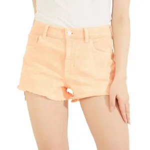 Women's Acid-Washed Denim Mom Shorts