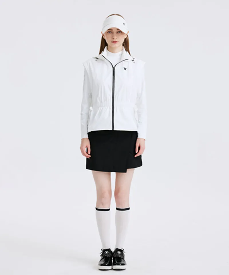 Women's Buckle Point A-Line Skirt - Black