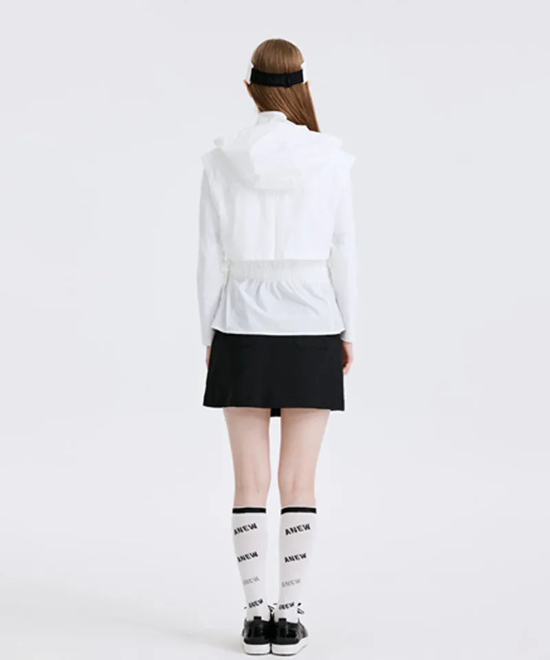 Women's Buckle Point A-Line Skirt - Black