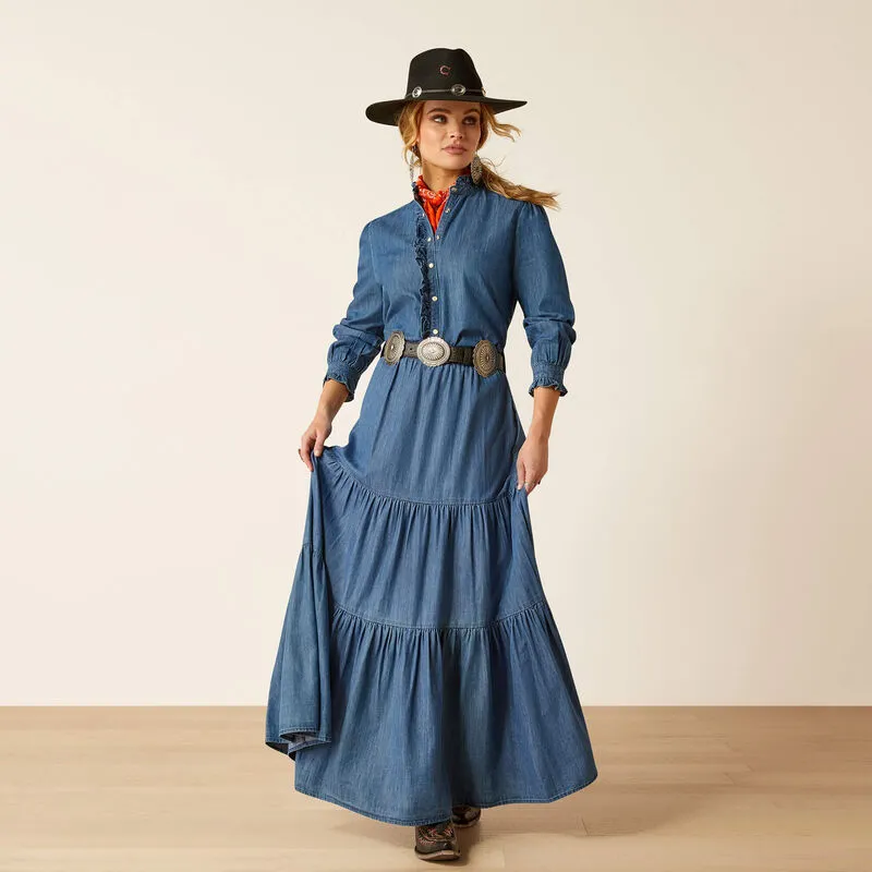 Women's Chambray Tier Skirt - Ariat