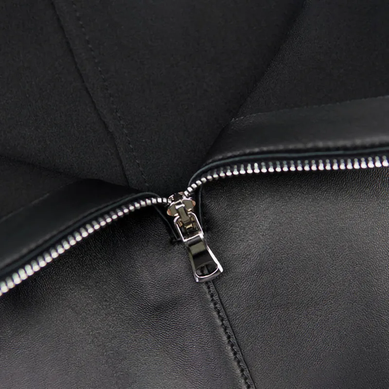 Women's Leather Skirt Fashion Simple Button Design A-line Sheepskin Short Skirt Commuter 2022 Autumn Winter New TF4787