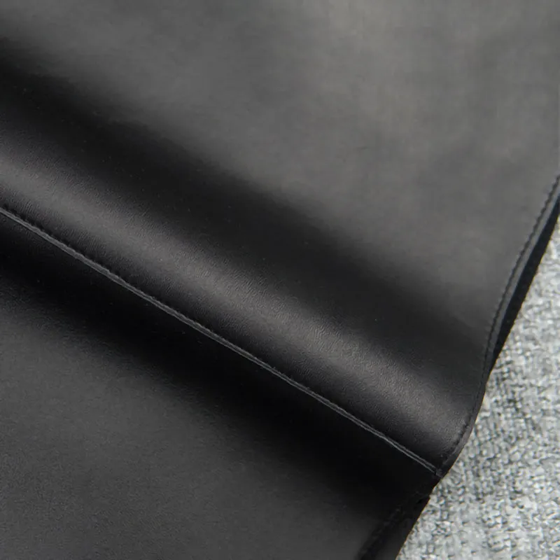 Women's Leather Skirt Fashion Simple Button Design A-line Sheepskin Short Skirt Commuter 2022 Autumn Winter New TF4787