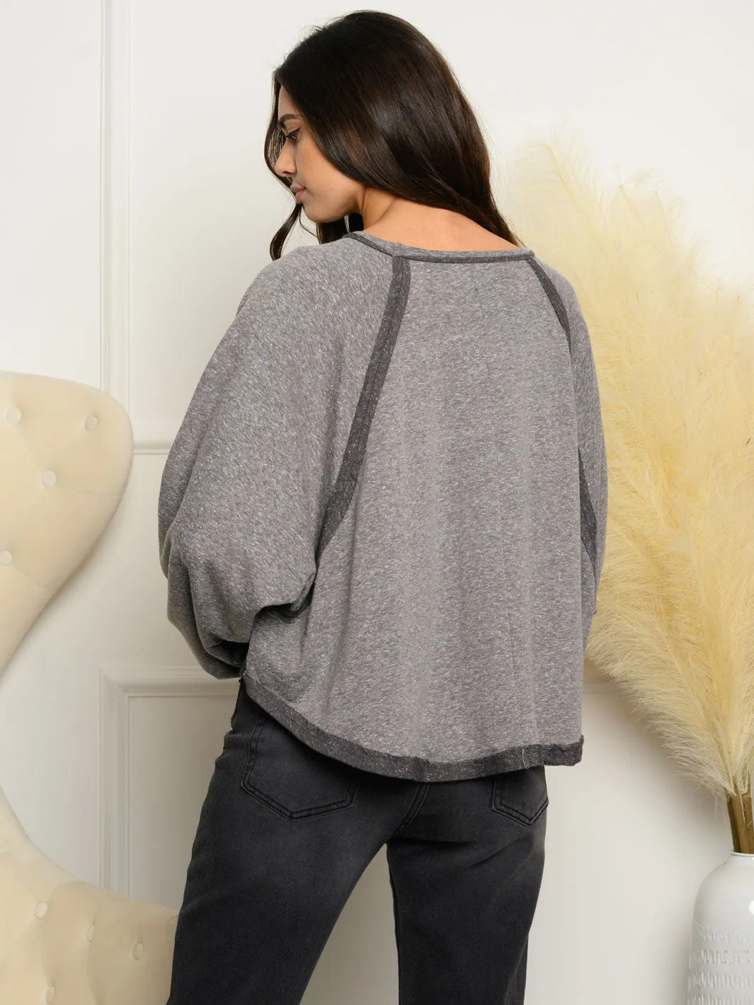 WOMEN'S LONG SLEEVE KNIT TOP