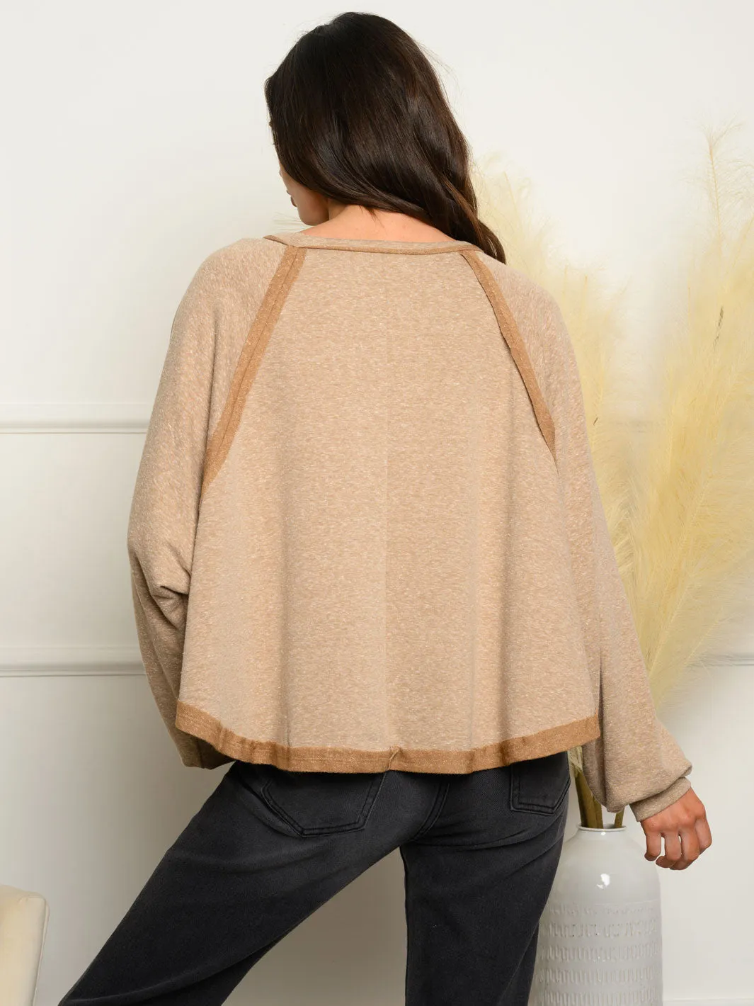 WOMEN'S LONG SLEEVE KNIT TOP