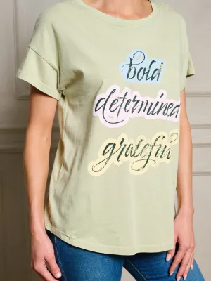 WOMEN'S SHORT SLEEVE GRAPHIC TOP