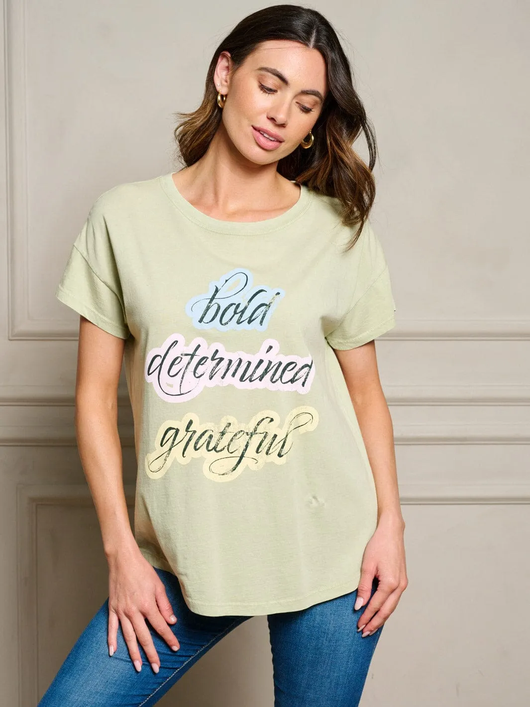 WOMEN'S SHORT SLEEVE GRAPHIC TOP