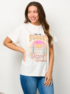 WOMEN'S SHORT SLEEVE GRAPHIC TOP
