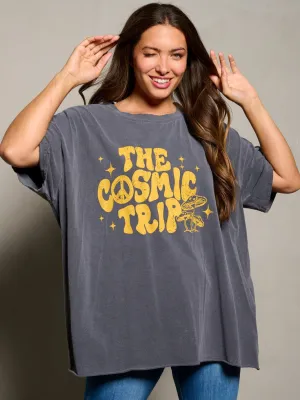 WOMEN'S SHORT SLEEVE THE COSMIC TRIP GRAPHIC TOP