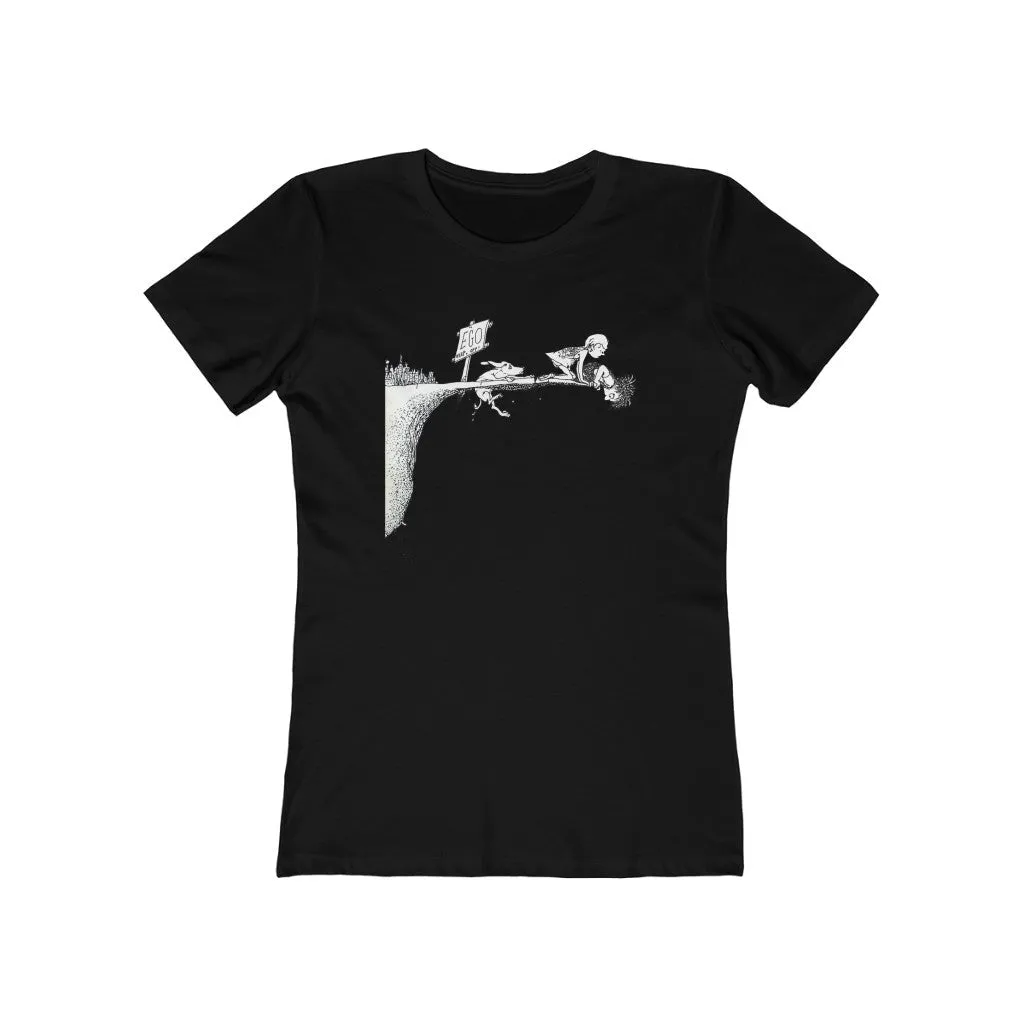 Womens Where the Ego Ends Yoga Shirt - Conscious Clothing - Mindfulness T-Shirts