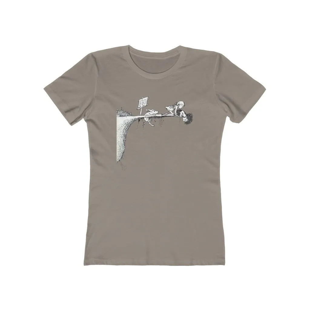 Womens Where the Ego Ends Yoga Shirt - Conscious Clothing - Mindfulness T-Shirts