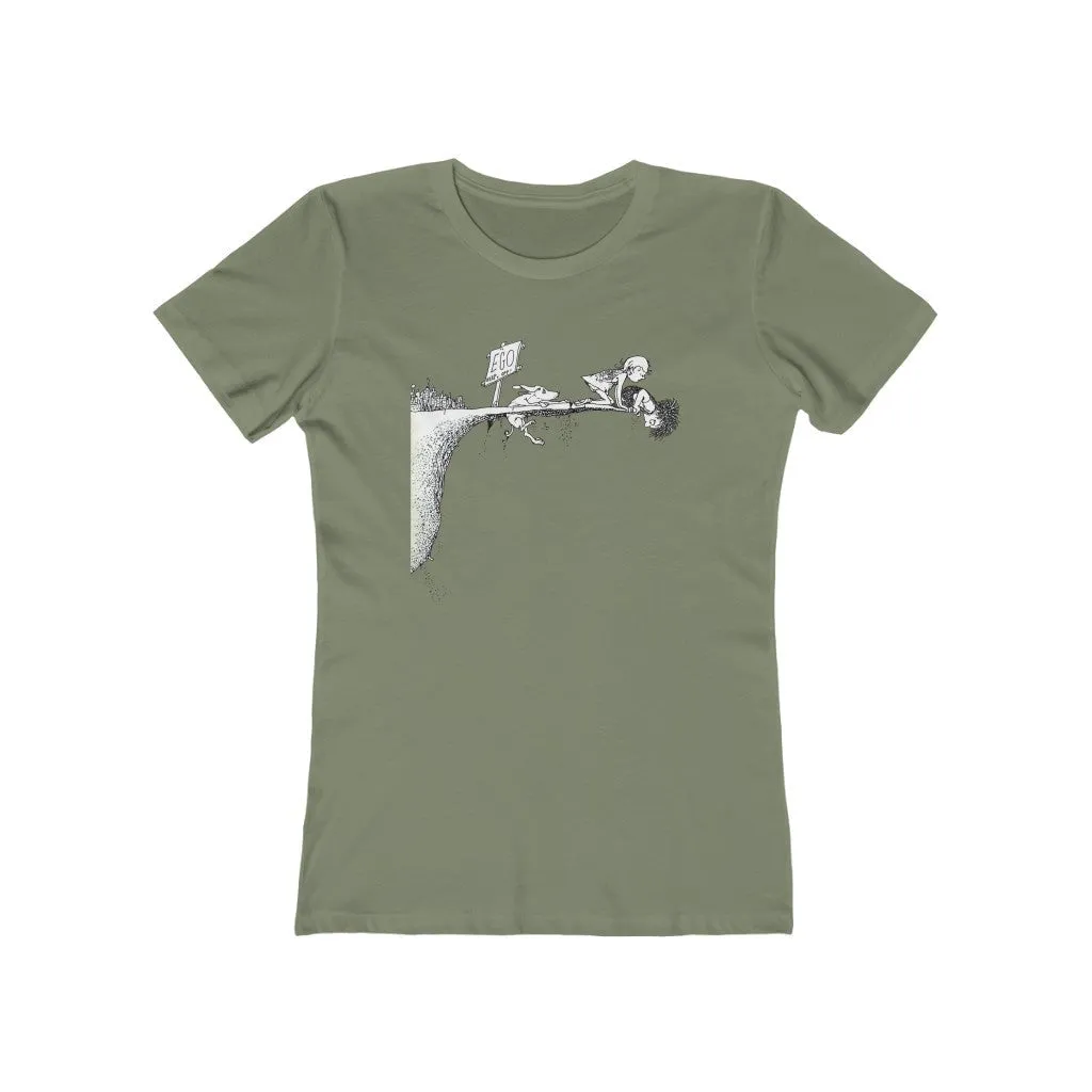 Womens Where the Ego Ends Yoga Shirt - Conscious Clothing - Mindfulness T-Shirts