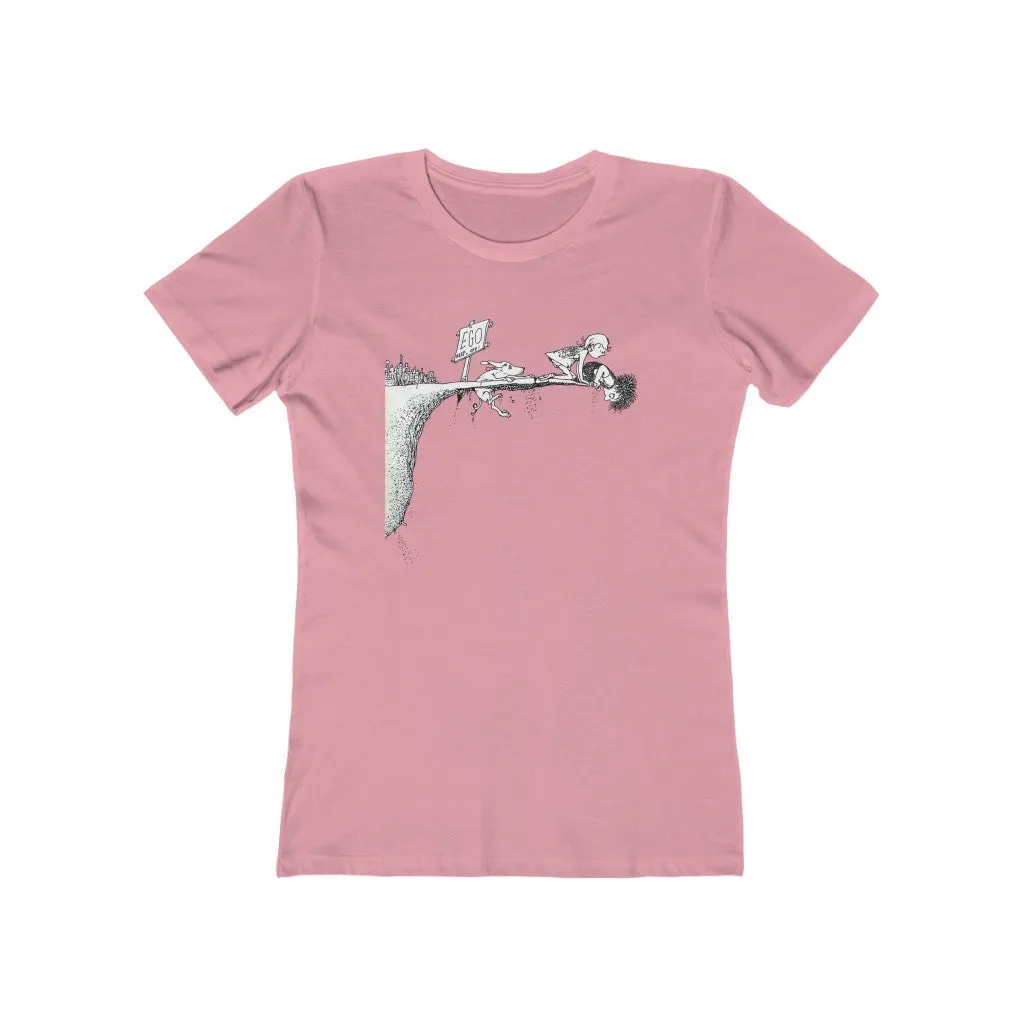 Womens Where the Ego Ends Yoga Shirt - Conscious Clothing - Mindfulness T-Shirts