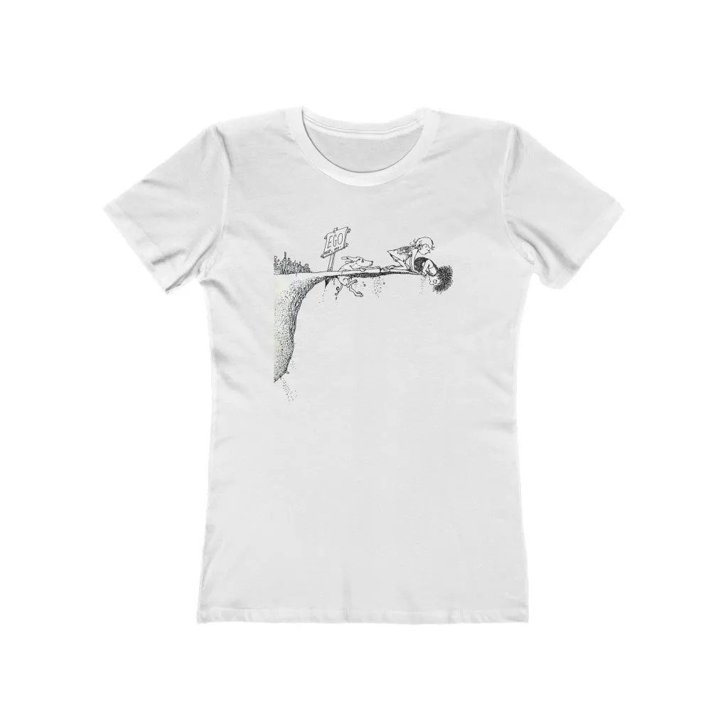 Womens Where the Ego Ends Yoga Shirt - Conscious Clothing - Mindfulness T-Shirts