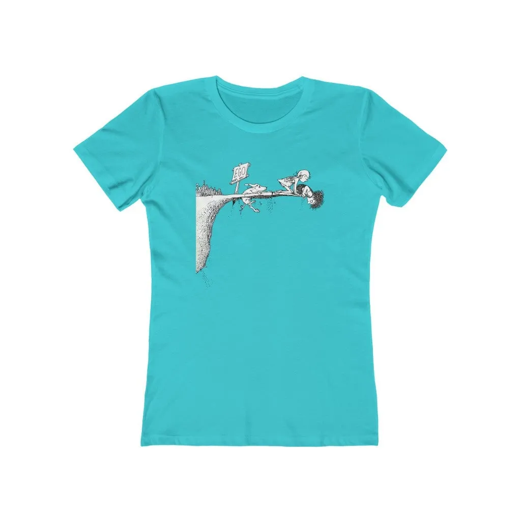 Womens Where the Ego Ends Yoga Shirt - Conscious Clothing - Mindfulness T-Shirts