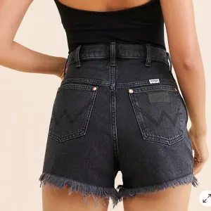 Wrangler Black High Rise The Festival Denim Shorts