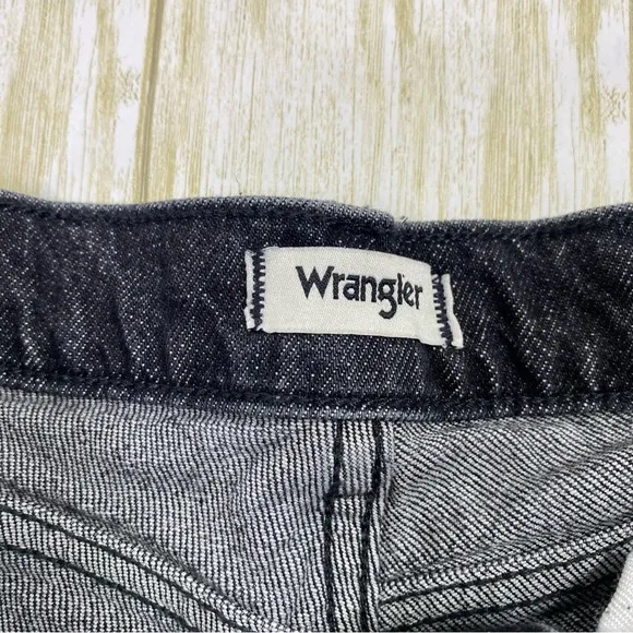 Wrangler Black High Rise The Festival Denim Shorts