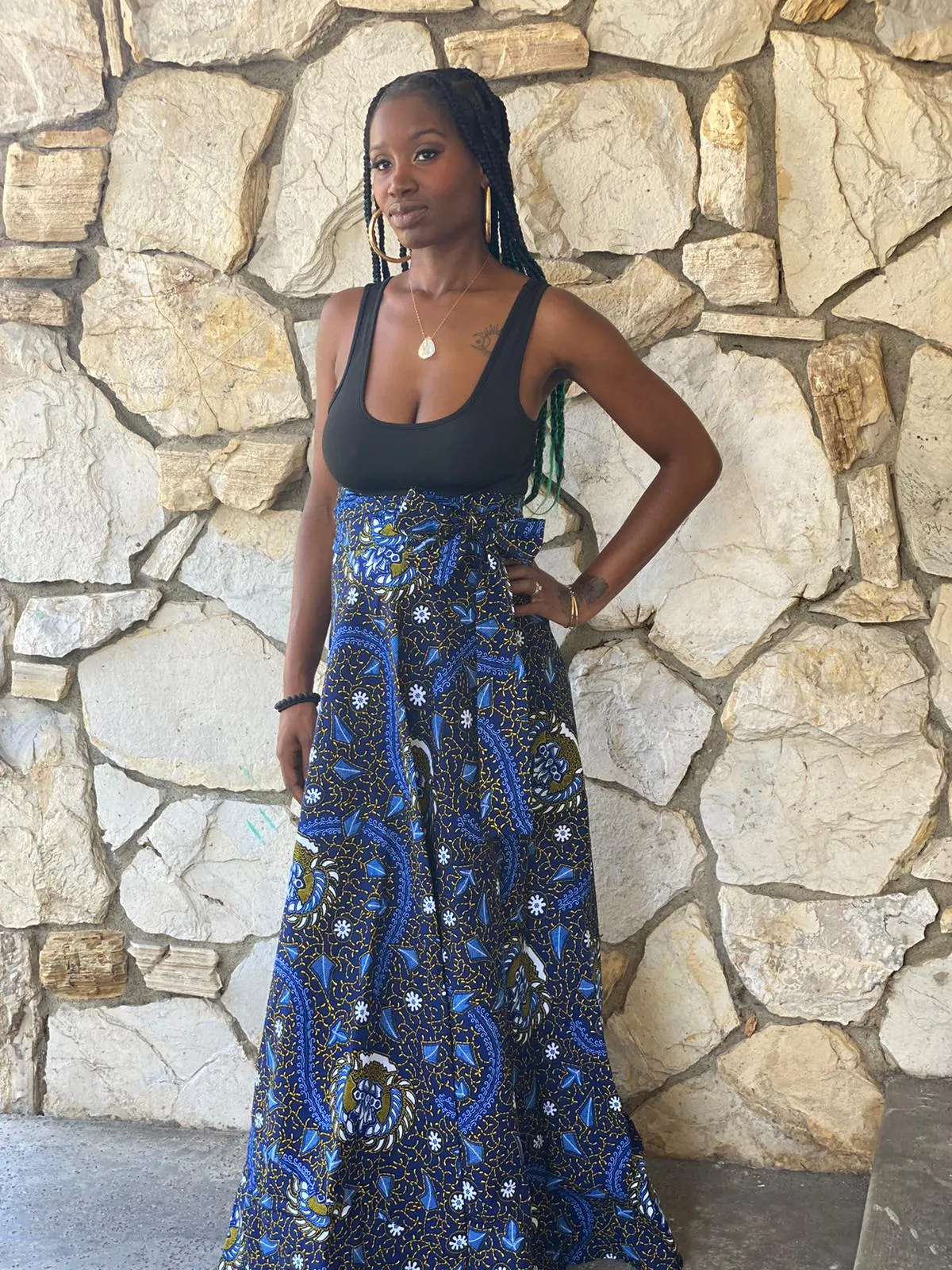 Wrap Skirt Full-Length "Keta"