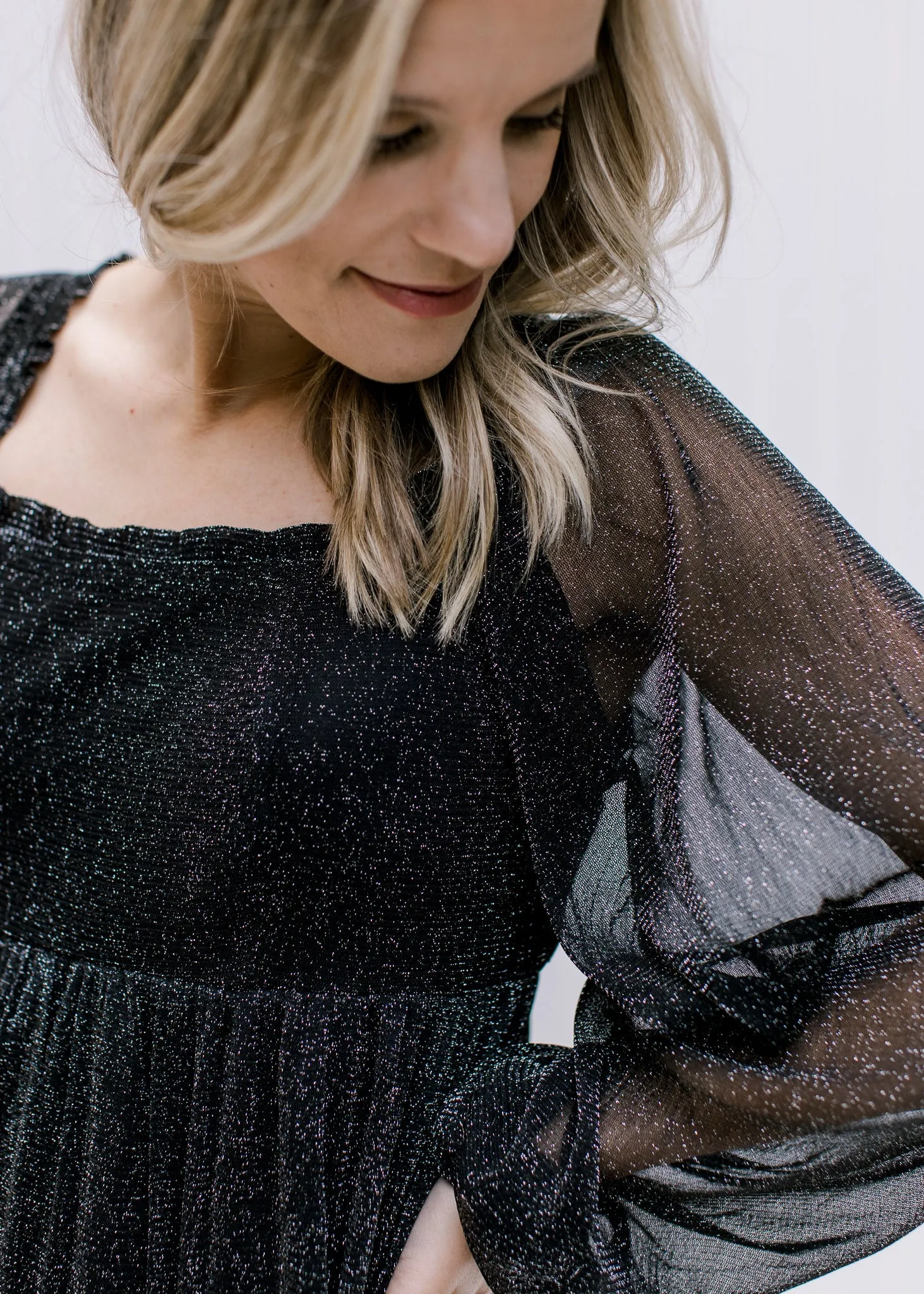 X Black Shimmer Dress