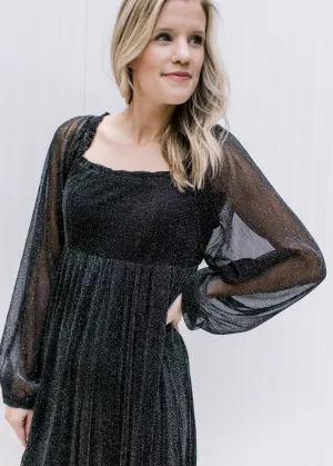 X Black Shimmer Dress