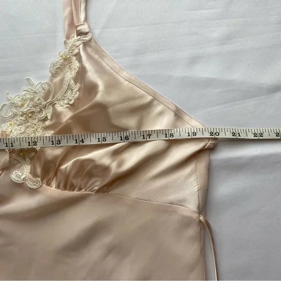 Y2K Linea Donatella Blush Sheer Babydoll  Chemise Size Large