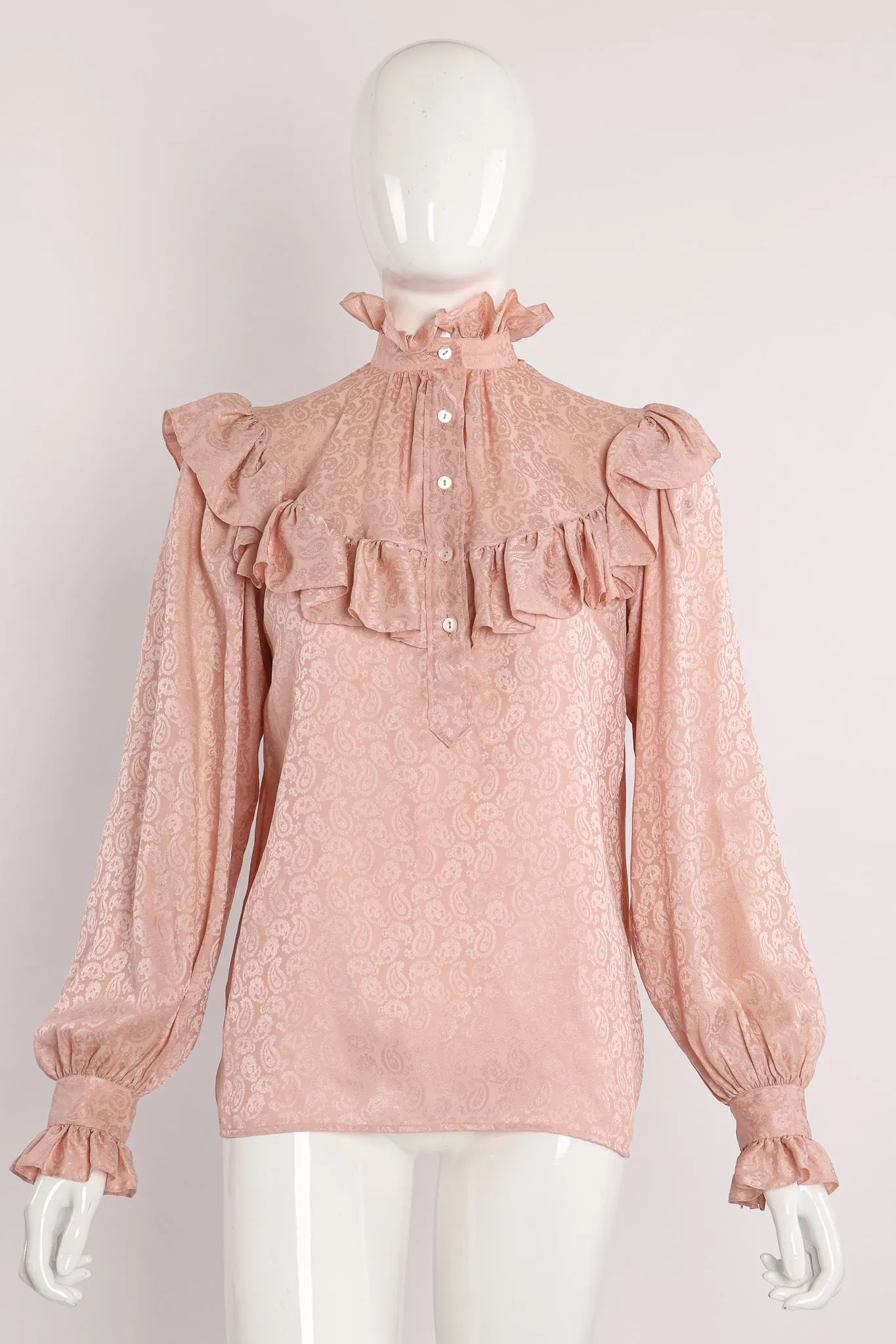 Yoke Ruffle Blouse