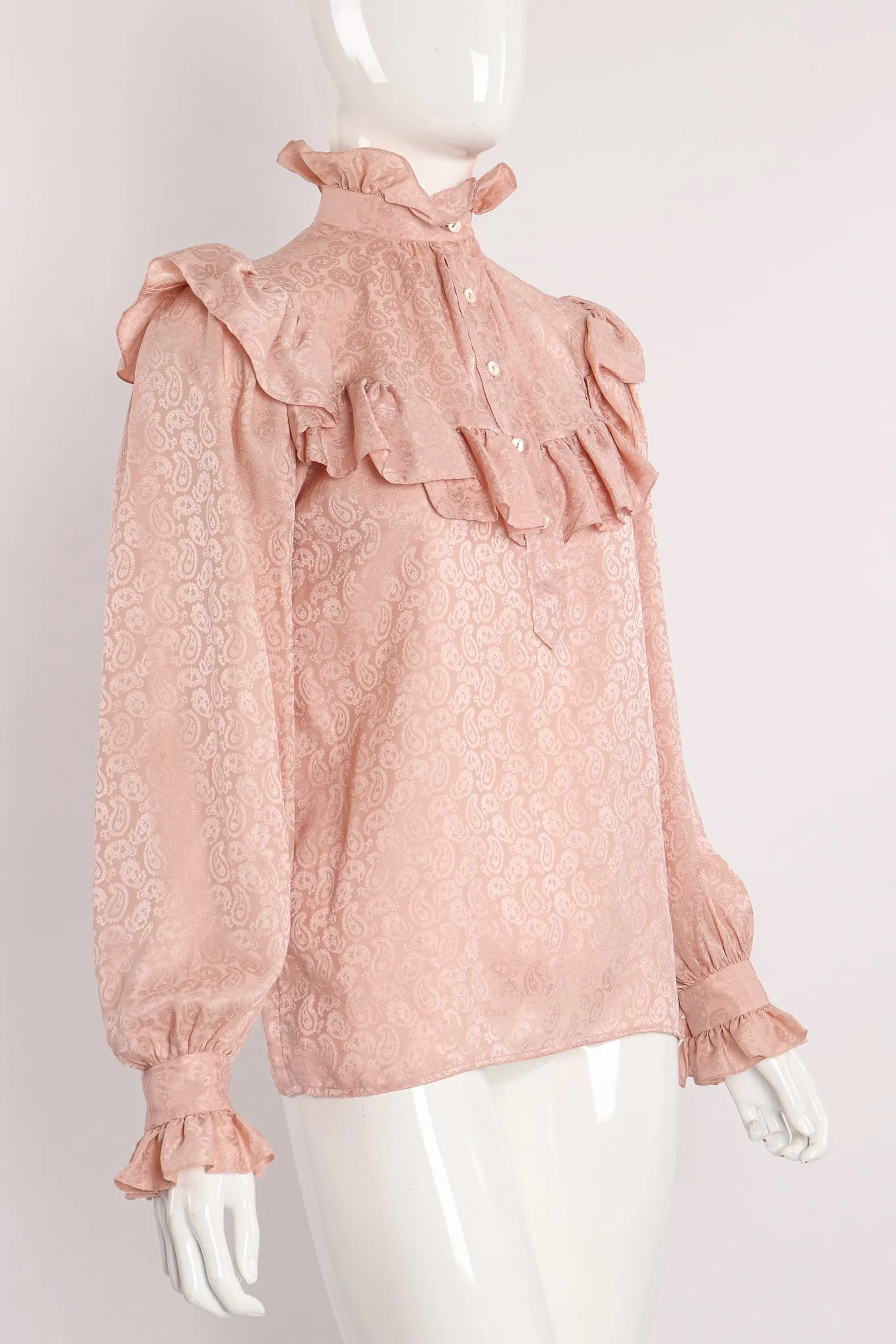 Yoke Ruffle Blouse