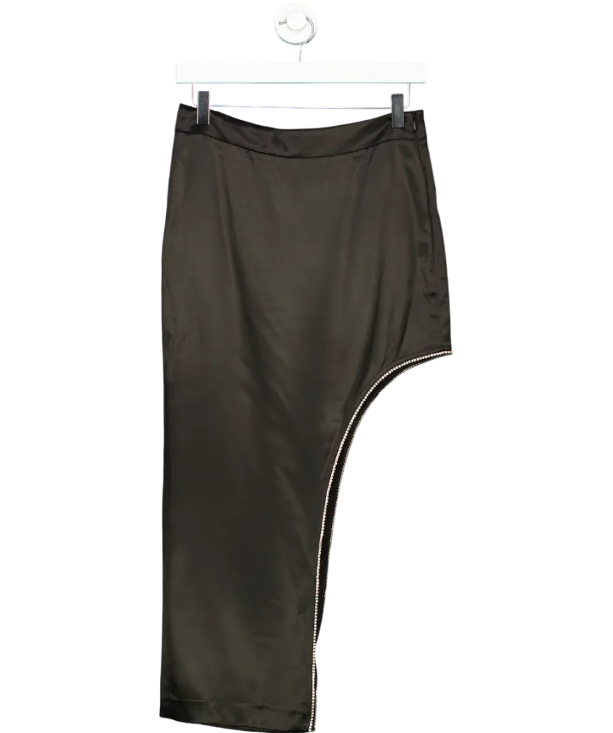 ZARA Black Diamante Detail Skirt UK XS