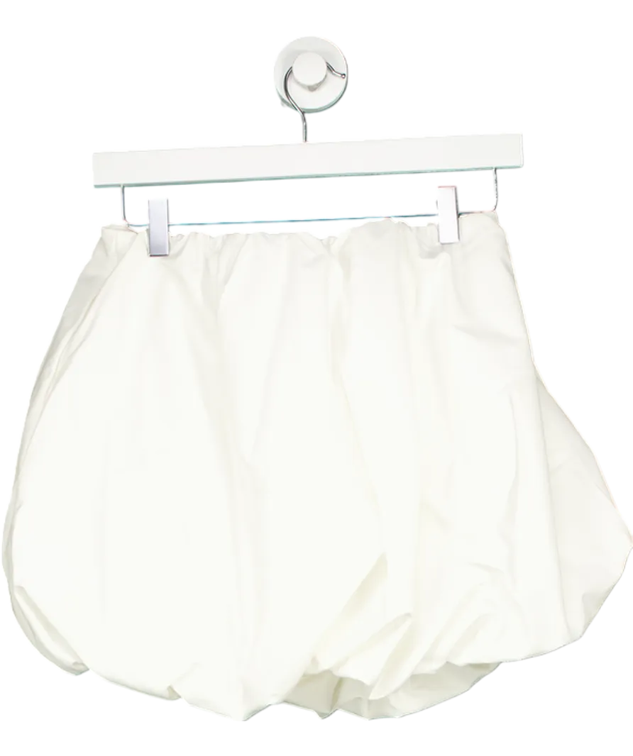 ZARA White Balloon Mini Skirt UK XS
