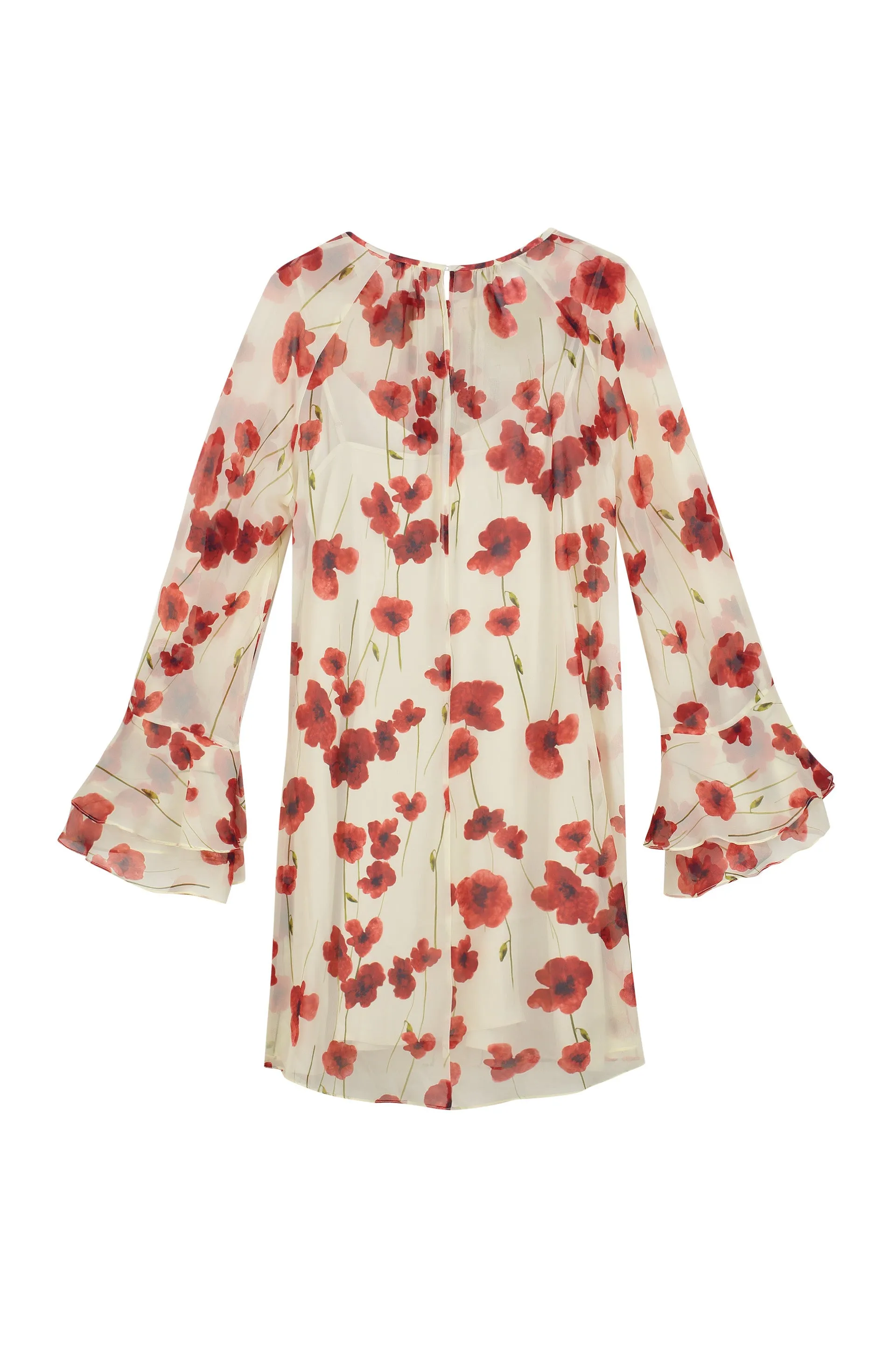 Zoraide printed silk dress